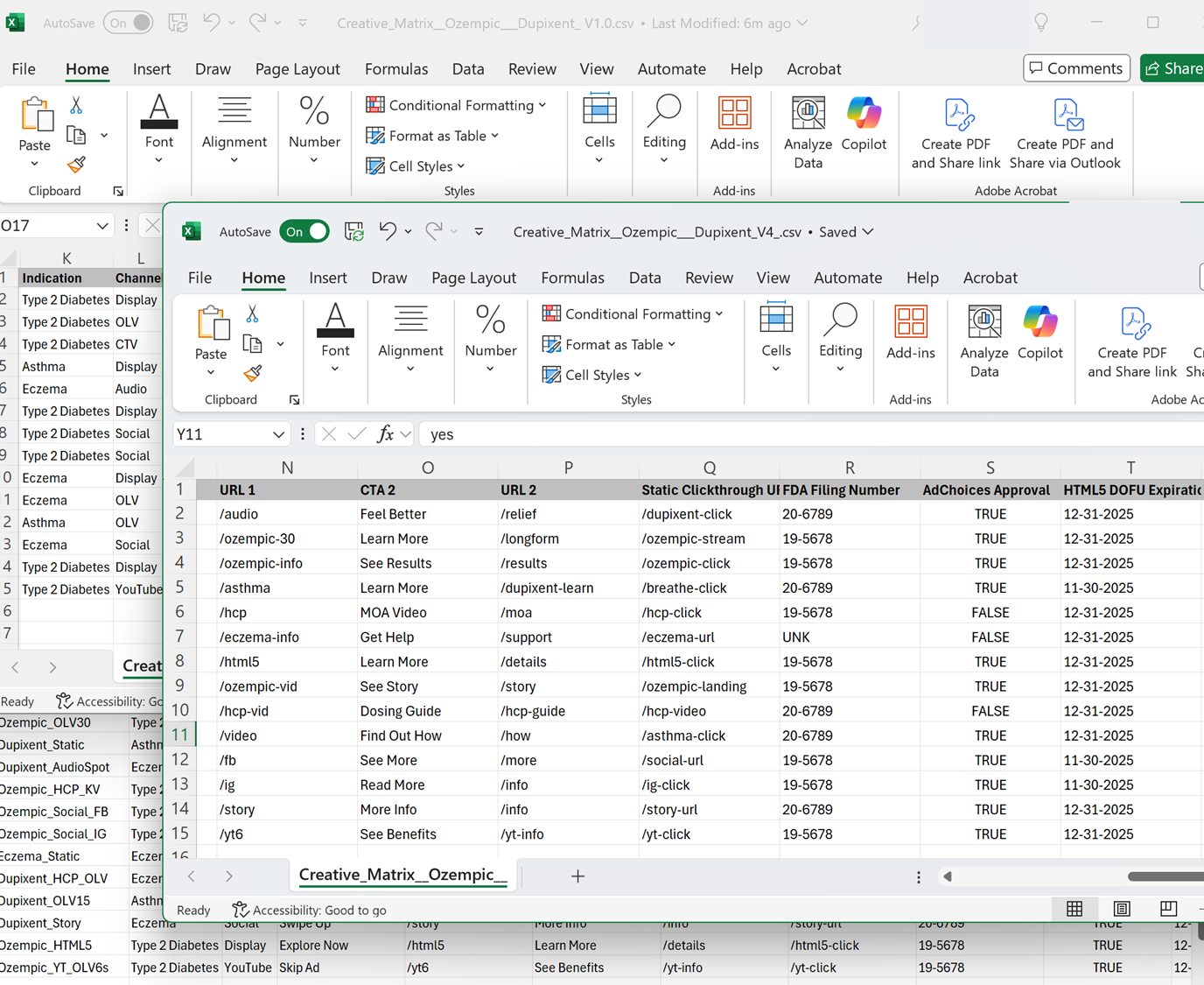 Manual trafficking spreadsheet chaos